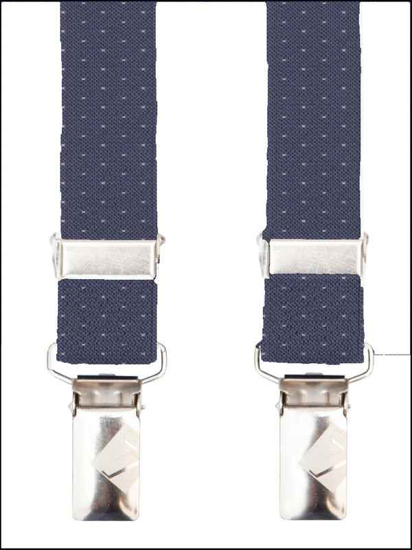 Stretch Man Suspenders Blue White