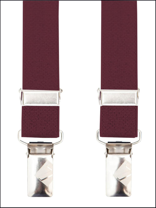 Bretelle Uomo Elastan Rosso