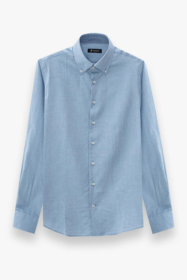Roma Sport Herren Hemd Oxford Blau