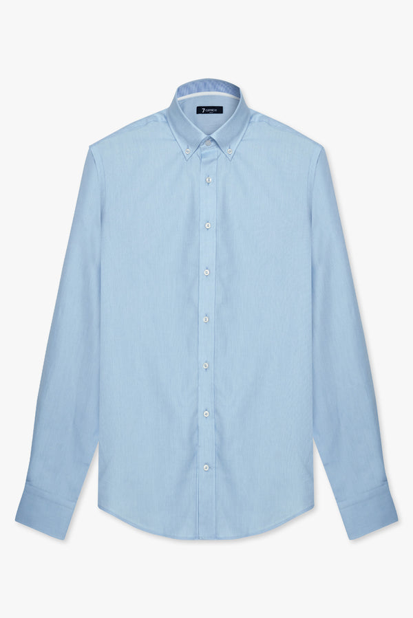 Leonardo Sport Herren Hemd Oxford Hellblau