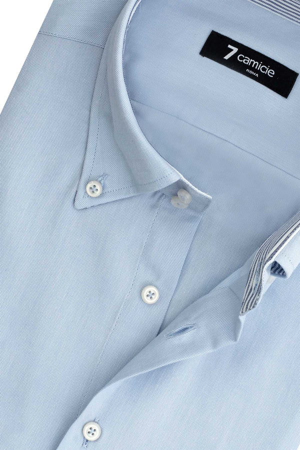 Roma Sport Herren Hemd Oxford Hellblau