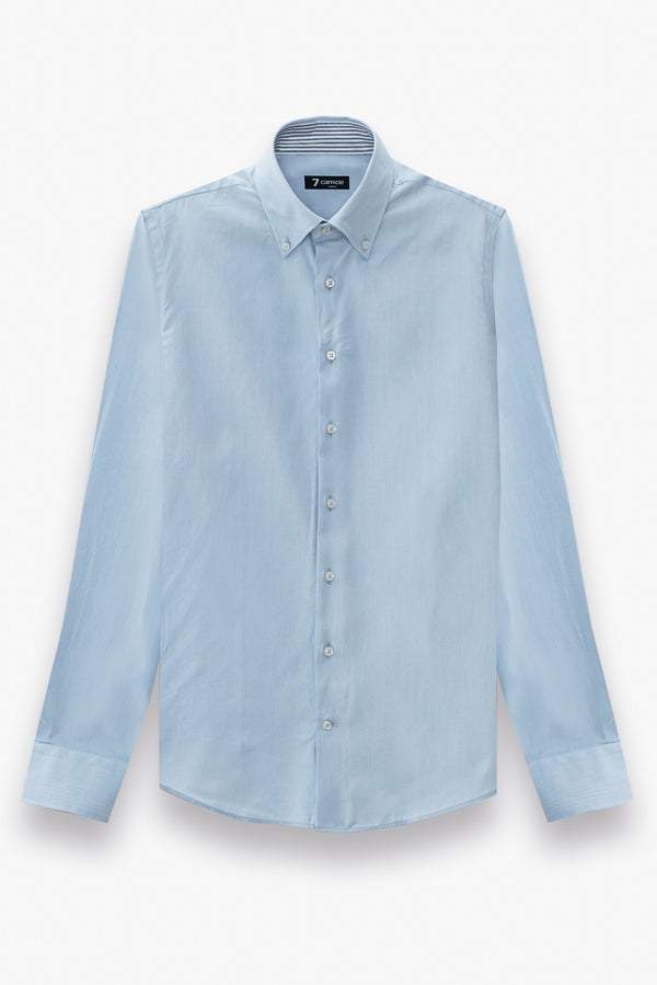 Roma Sport Herren Hemd Oxford Hellblau