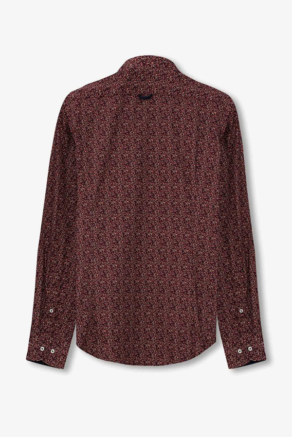 Camicia Uomo Leonardo Sport Popelin Rosso Rosso
