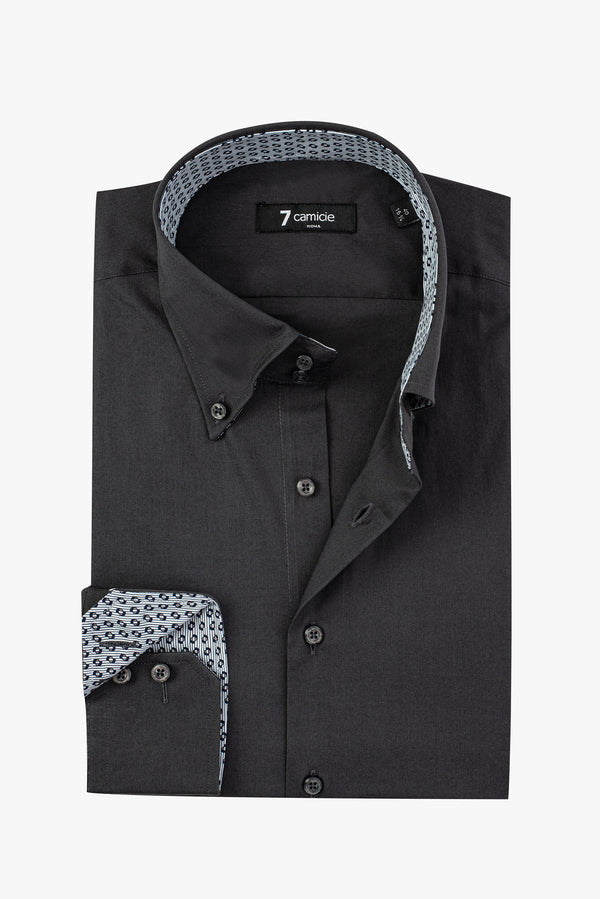 Chemise Homme Roma Sport Popelin Stretch Gris