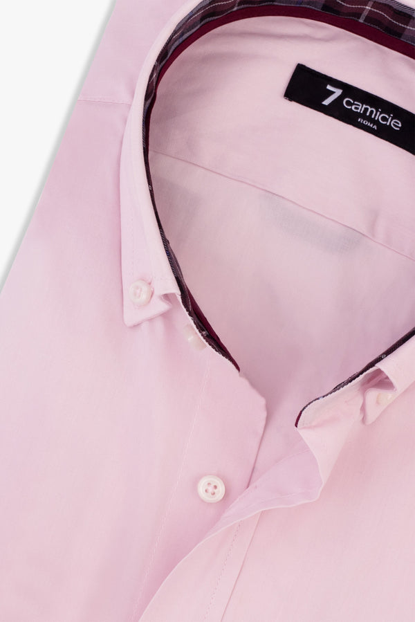 Leonardo Sport Poplin Stretch Man Shirt Pink