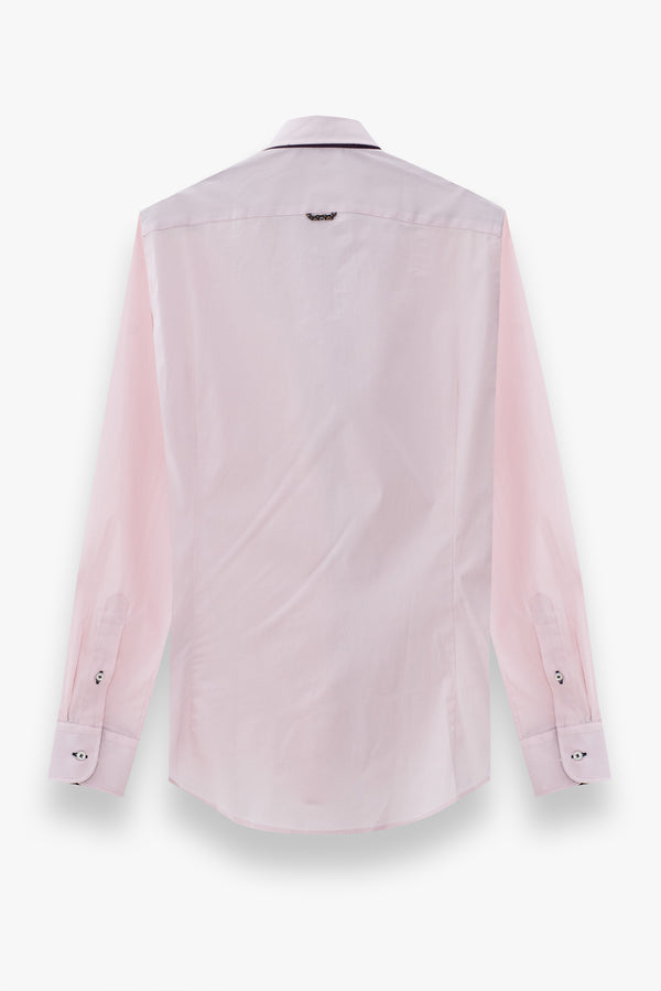 Donatello Iconic Poplin Stretch Man Shirt Pink