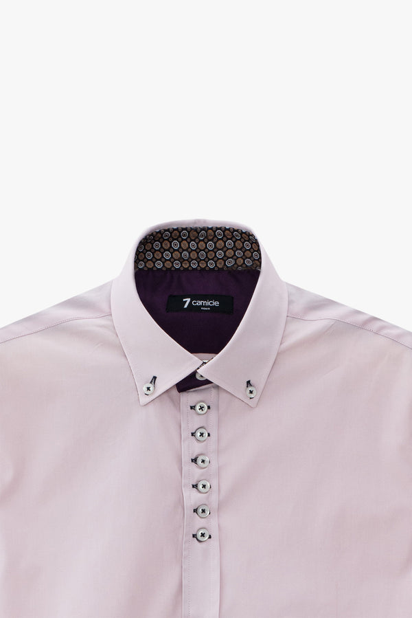 Chemise Homme Donatello Iconic Popelin Stretch Rose