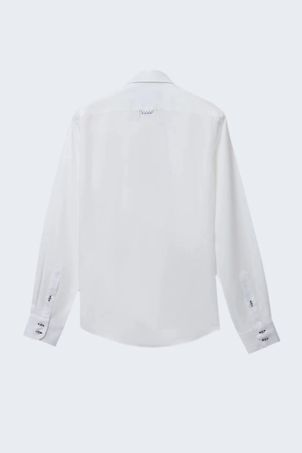 Roma Iconic Herren Hemd Satin Weiss