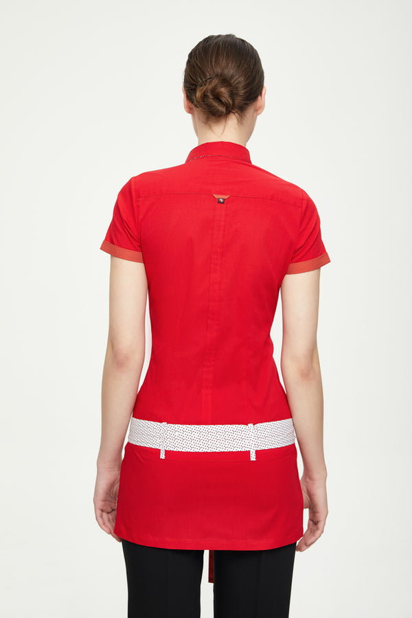 Chemise Femme Manche Courte Giulietta Iconic Coton Rouge