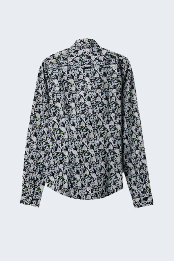Beatrice Sport Damen Hemd Popelin Schwarz Weiss