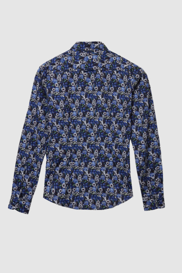 Chemise Femme Beatrice Sport Popelin Bleu Blanc