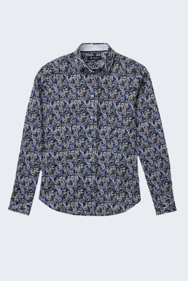 Camicia Donna Beatrice Sport Popelin Blu Celeste