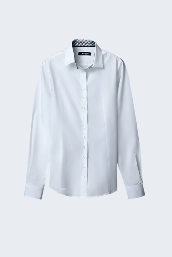 Beatrice Sport Poplin Stretch Women Shirt White