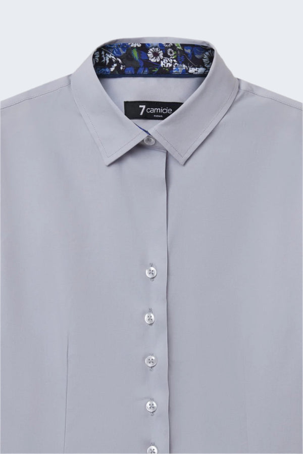 Beatrice Sport Damen Hemd Poplin Stretch Grau