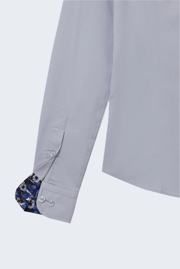 Beatrice Sport Damen Hemd Poplin Stretch Grau