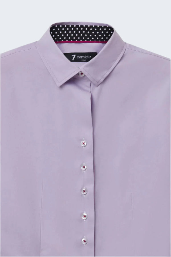 Camicia Donna Beatrice Sport Popelin Stretch Lilla