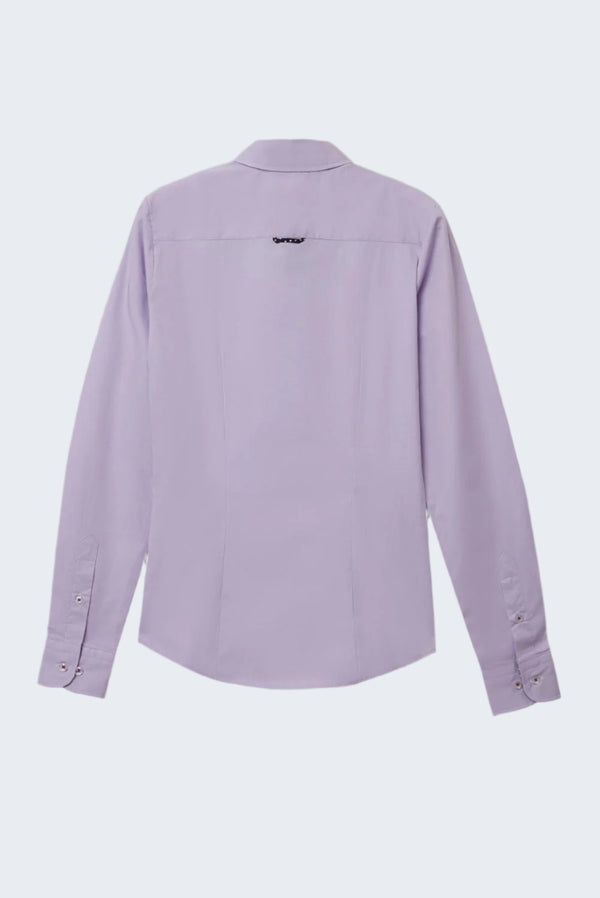 Camicia Donna Beatrice Sport Popelin Stretch Lilla
