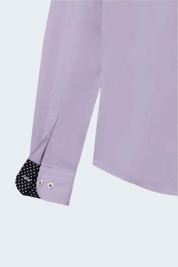 Camicia Donna Beatrice Sport Popelin Stretch Lilla