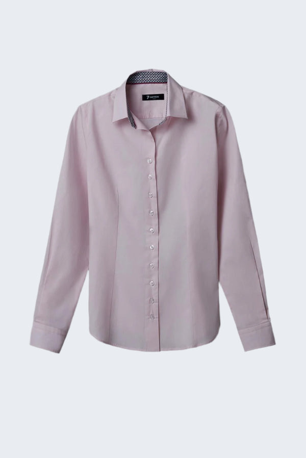 Camisa Mujer Beatrice Sport Popelin Stretch Rosa
