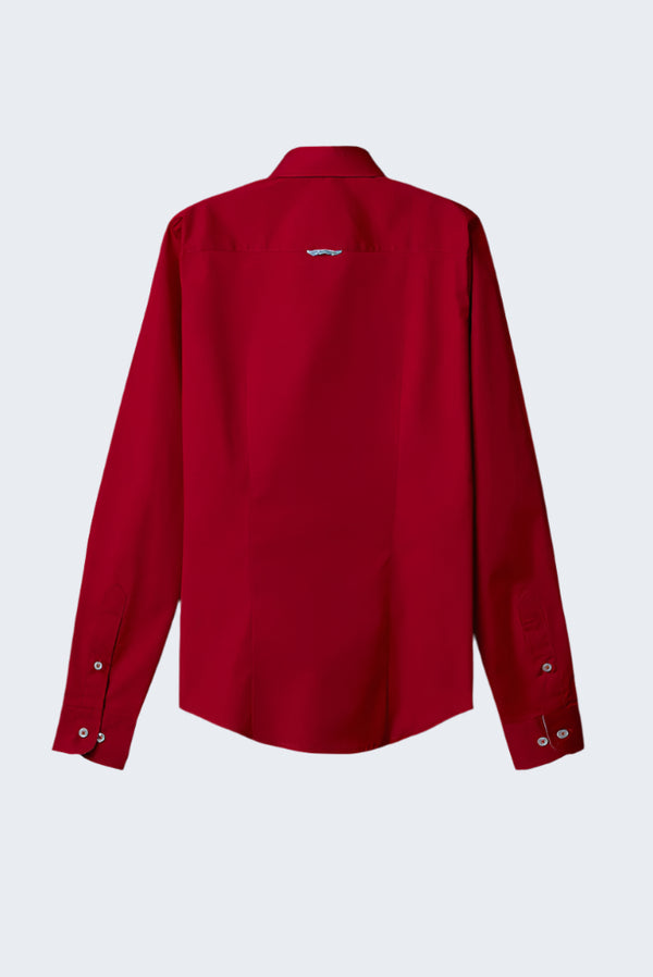 Chemise Femme Beatrice Sport Popelin Stretch Rouge