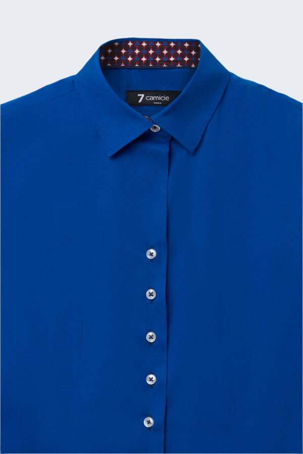 Camisa Mujer Beatrice Sport Popelin Stretch Azul marino