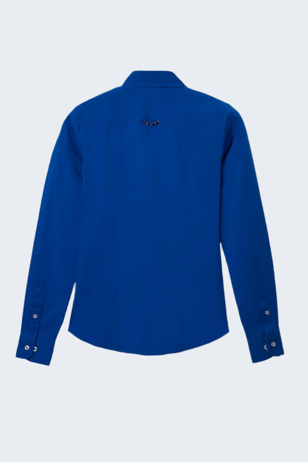Camisa Mujer Beatrice Sport Popelin Stretch Azul marino