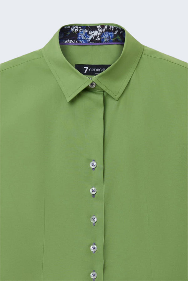 Camisa Mujer Beatrice Sport Popelin Stretch Verde