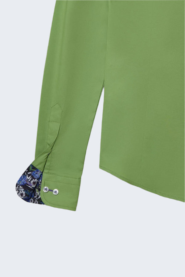 Camisa Mujer Beatrice Sport Popelin Stretch Verde