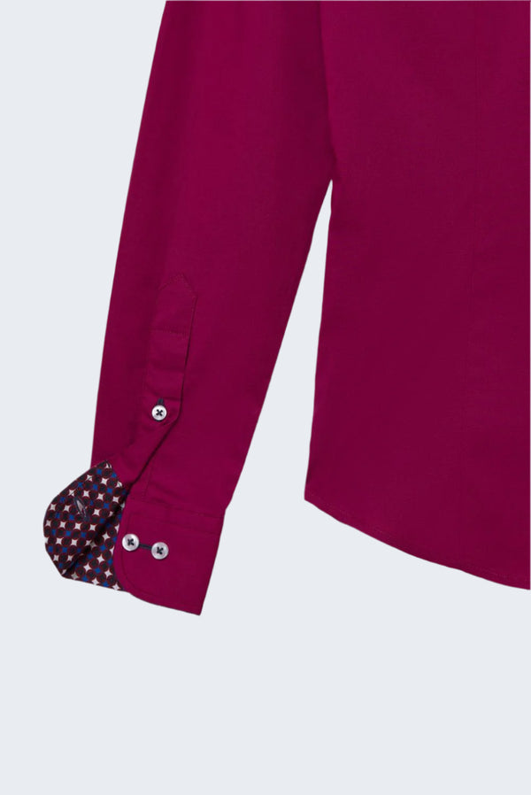 Beatrice Sport Damen Hemd Poplin Stretch Violett