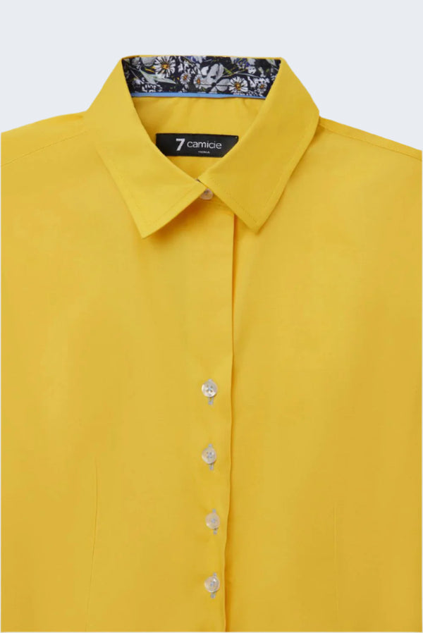 Camisa Mujer Beatrice Sport Popelin Stretch Amarillo