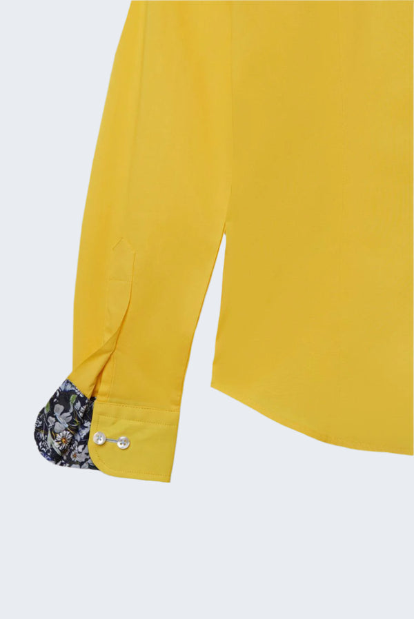 Camisa Mujer Beatrice Sport Popelin Stretch Amarillo