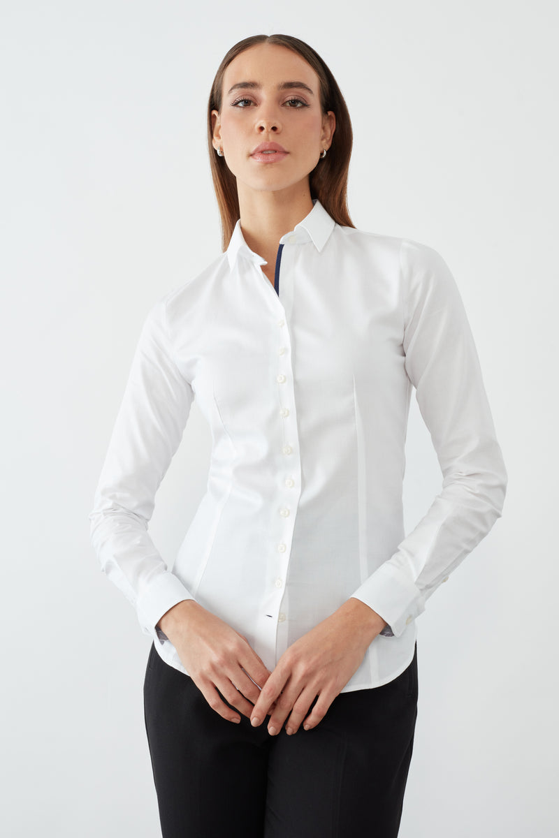High collar women's dress shirts sale