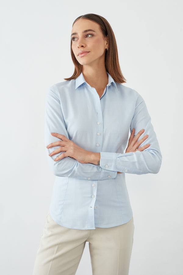 Chemise Femme Beatrice Sport Oxford Bleu clair