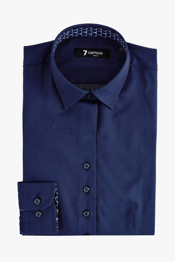 Chemise Femme Beatrice Sport Popelin Bleu Blanc
