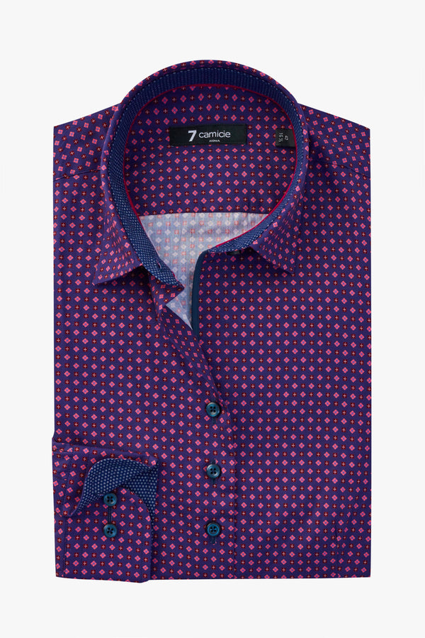 Chemise Femme Beatrice Sport Popelin Violet Rouge