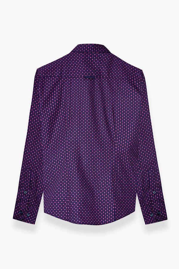 Chemise Femme Beatrice Sport Popelin Violet Rouge