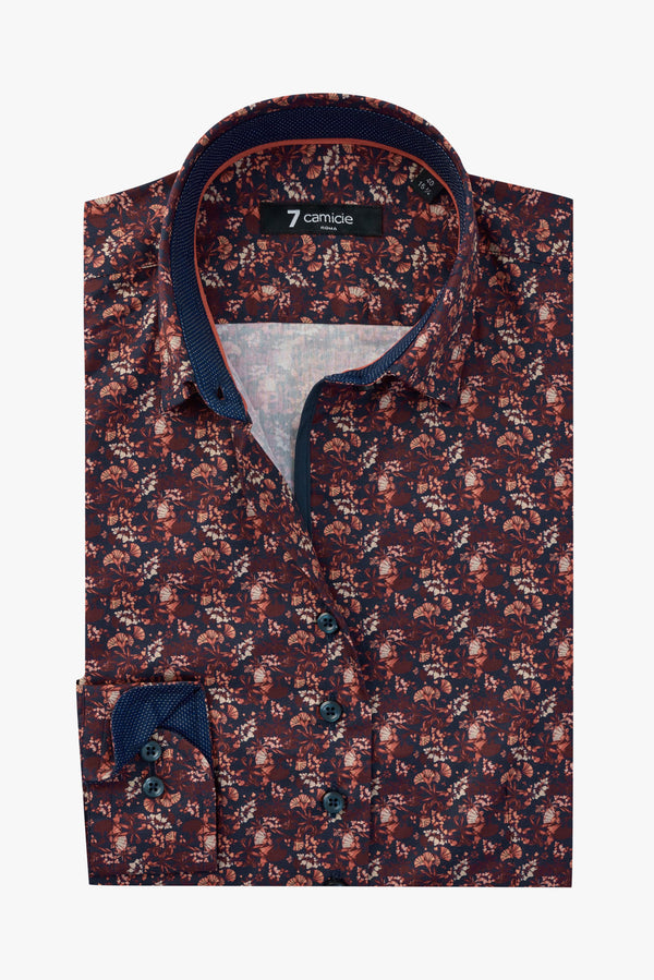 Chemise Femme Beatrice Sport Popelin Bleu Rouge
