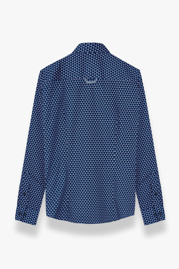 Chemise Femme Beatrice Sport Popelin Bleu Gris