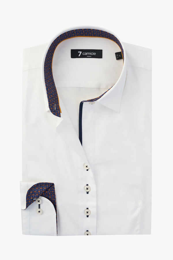 Beatrice Sport Poplin Stretch Women Shirt White