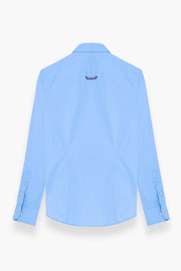 Beatrice Sport Poplin Stretch Women Shirt Light Blue