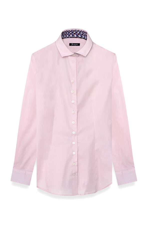 Camicia Donna Beatrice Sport Popelin Stretch Rosa