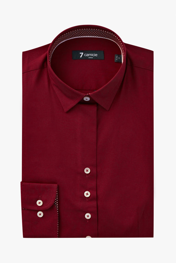 Beatrice Sport Poplin Stretch Women Shirt Red