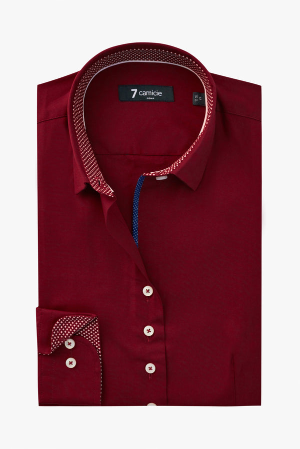 Beatrice Sport Poplin Stretch Women Shirt Red
