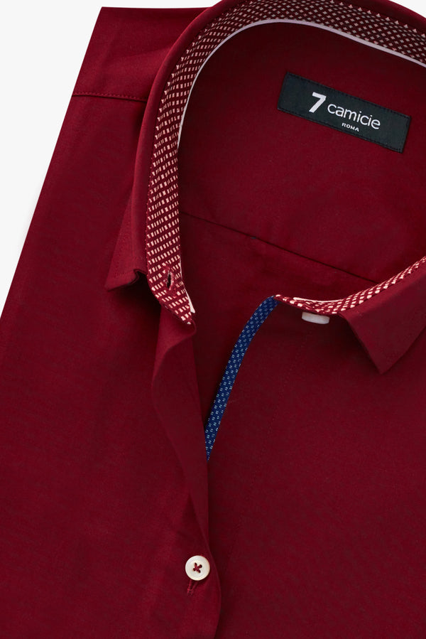Beatrice Sport Poplin Stretch Women Shirt Red