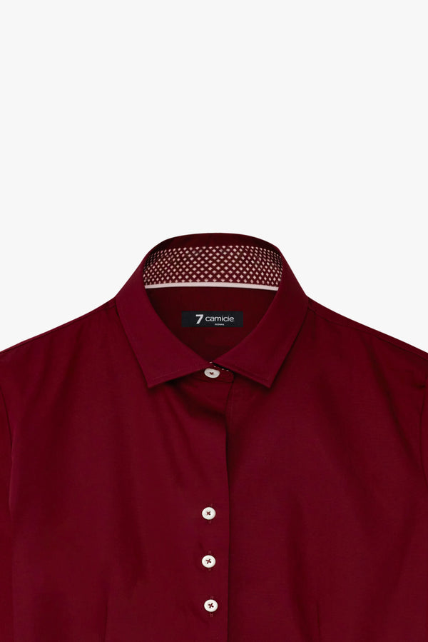 Beatrice Sport Poplin Stretch Women Shirt Red