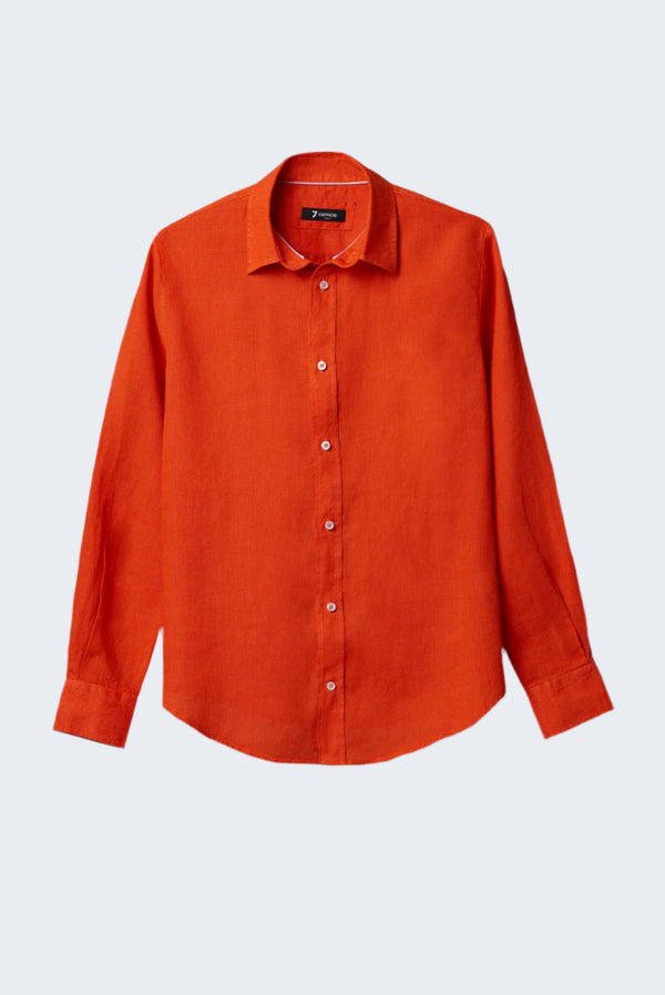 Chemise Femme Beatrice Sport Lin Orange