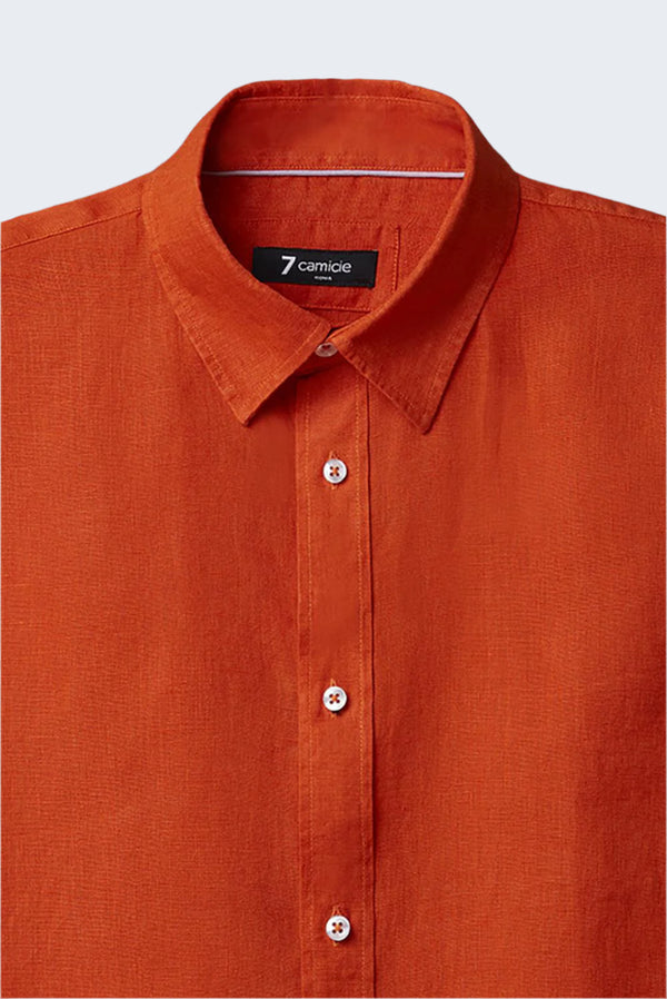 Chemise Femme Beatrice Sport Lin Orange