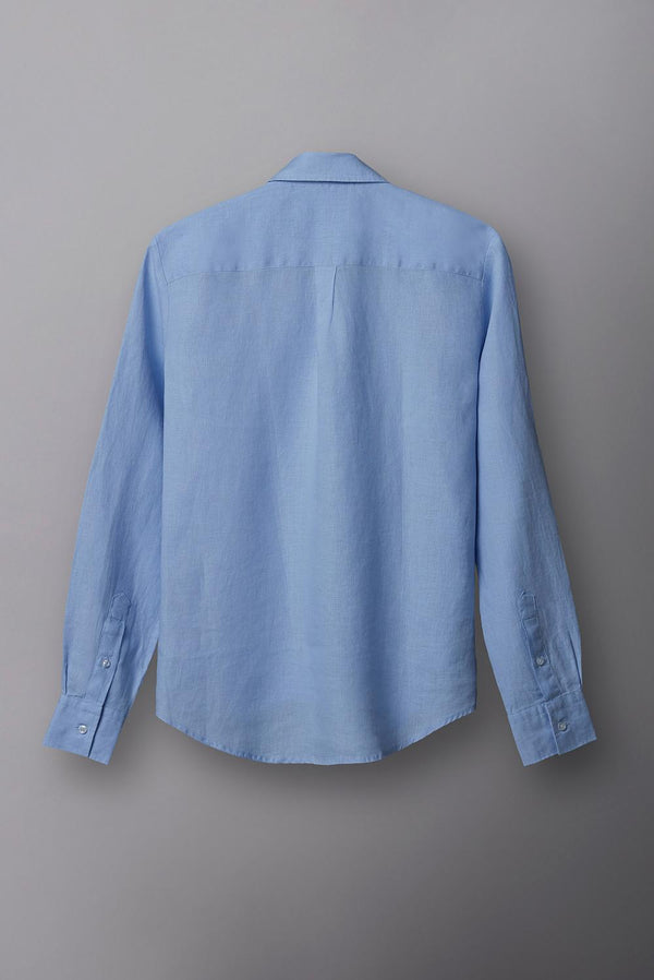 Camisa Mujer Beatrice Sport Lino Azul Claro