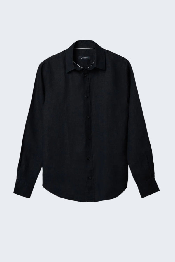 Chemise Femme Beatrice Sport Lin Noir