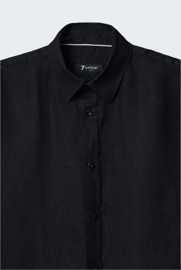 Chemise Femme Beatrice Sport Lin Noir